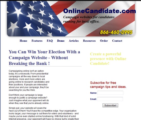 Online Candidate 2008 2009 Campaign Tips And Strategies By Online 