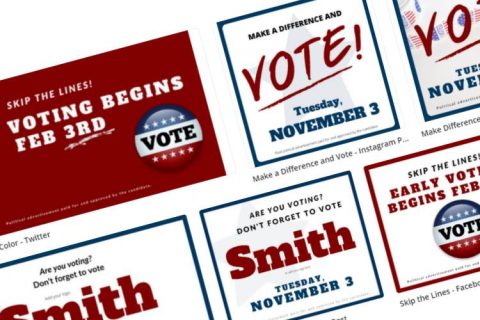 Free Political Canva Templates For Online Candidate Clients