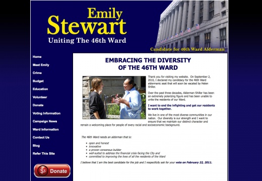 Emily Stewart for Chicago 46th Ward Alderman Campaign Website