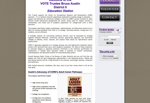 Bruce Austin for Houston Community College Board of Trustees