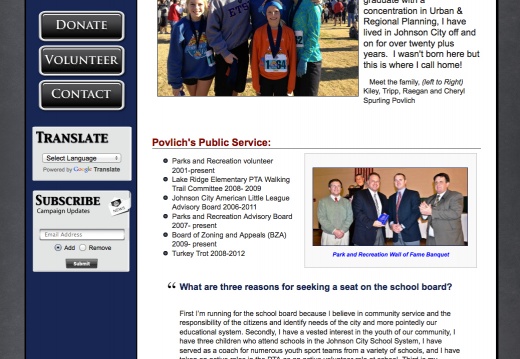 James Povlich for Johnson City School Board (25816 visits) James Povlich for Johnson City School Board