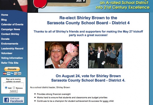 Shirley Brown - Sarasota County School Board Election