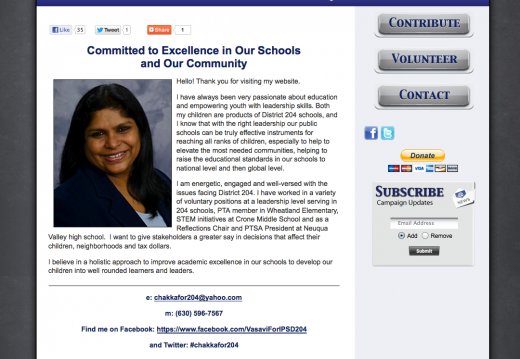 Vasavi Chakka For School Board (44188 visits) Vasavi Chakka For School Board
