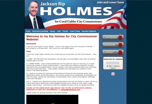 Rip Holmes for Coral Gables City Commissioner