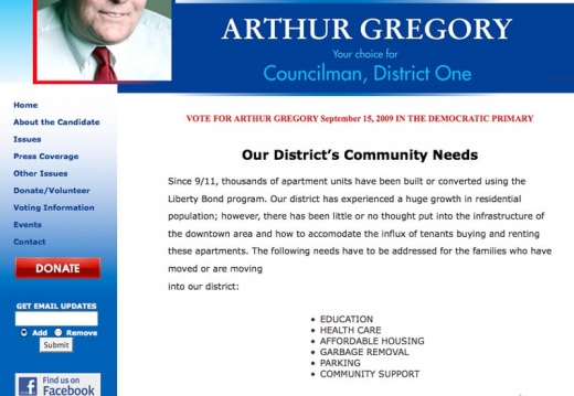Arthur Gregory - Councilman