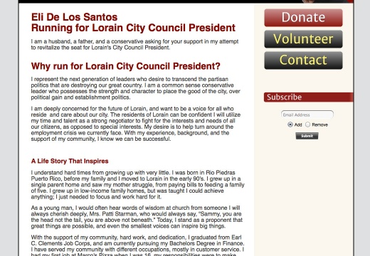 Eli De Los Santos for Lorain City Council President