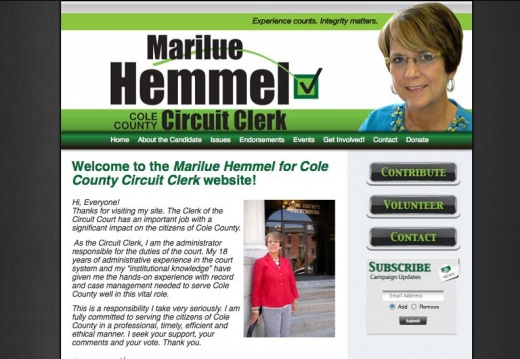 Marilue Hemmel for Cole County Circuit Clerk