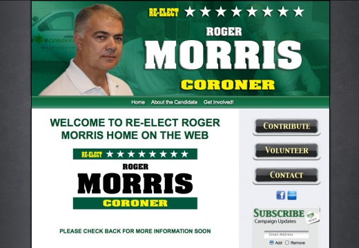 Re-Elect Roger W Morris for Washington County Coroner