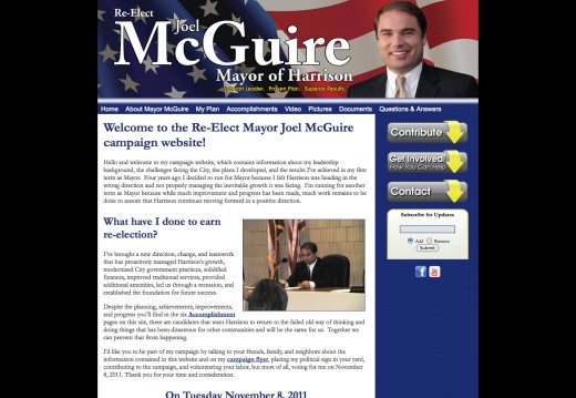 Re-Elect Mayor Joel McGuire