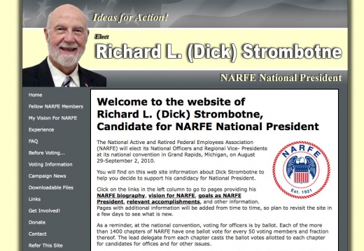 Richard Strombotne for National Active-and-Retired-Federal-Employees Association Campaign Website