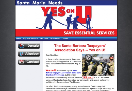 Santa Barbara Taxpayers\' Association Says -- Yes on U!