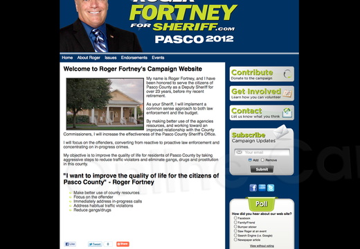 Roger Fortney for Pasco County Sheriff