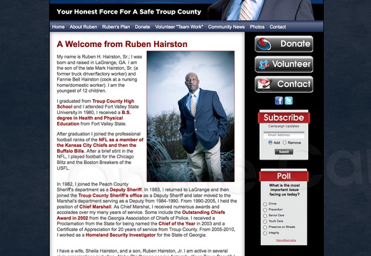 Ruben Hairston for Troup County Sheriff