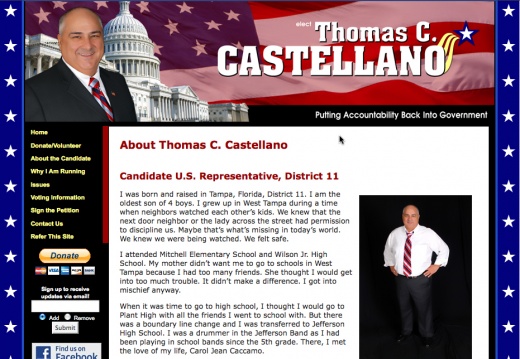 Thomas Castellano - US Congressional Election