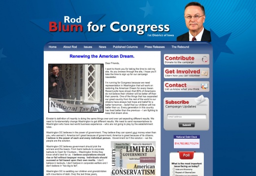 Rod Blum for Congress 1st Disctict of Iowa