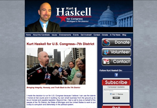 Kurt Haskell for Congress - 7th District (7027 visits) Kurt Haskell for Congress - 7th District