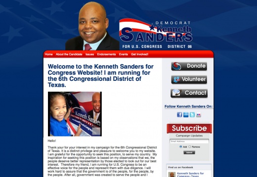 Kenneth Sanders for Congress - 6th District of Texas
