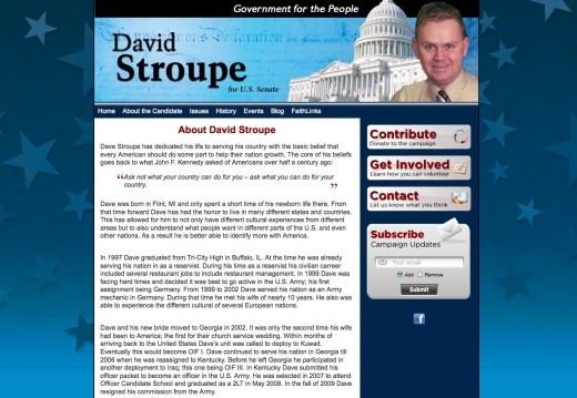 David Stroupe for US Senate