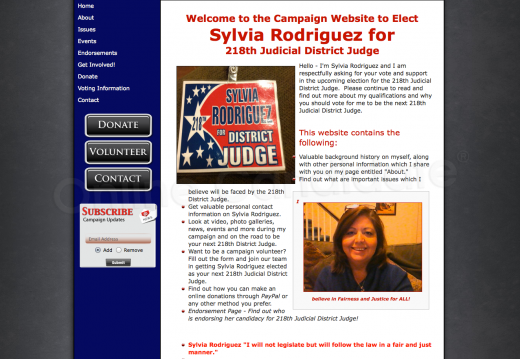 Sylvia Rodriguez for 218th Judicial District Judge