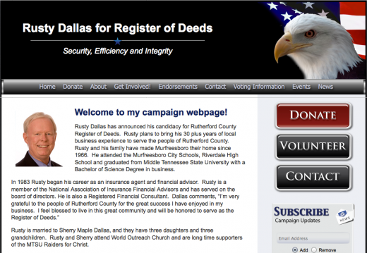 Rusty Dallas for Register of Deeds