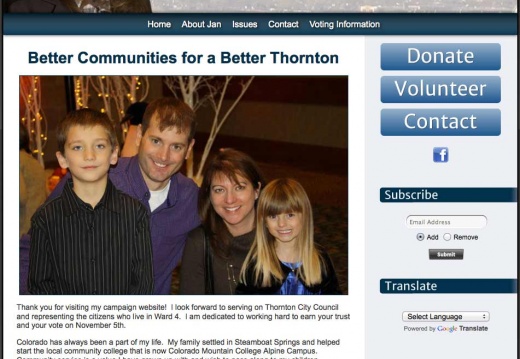 Jan Kulmann for Thornton City Council