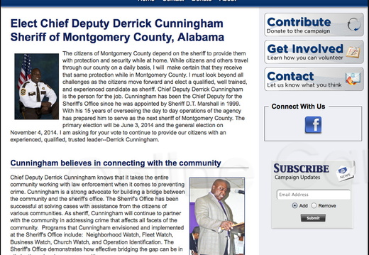 Chief Deputy Derrick Cunningham for Montgomery County Sheriff