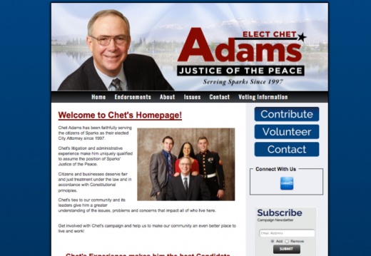 Chet Adams for Sparks Justice of the Peace