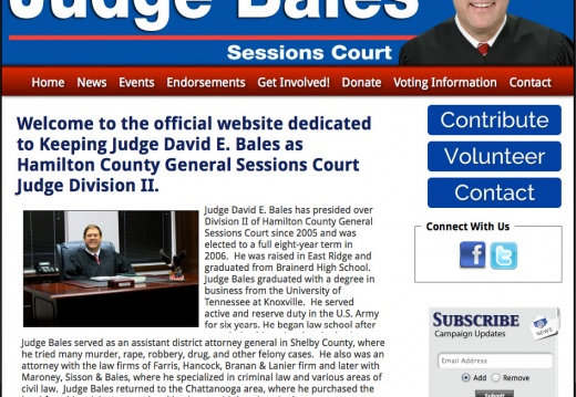 Judge David E. Bales as Hamilton County General Sessions Court Judge - Division II