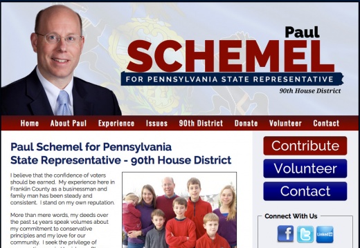 Paul Schemel for Pennsylvania State Representative - 90th House District