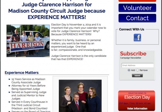 Judge Clarence Harrison for Madison County Circuit Judge