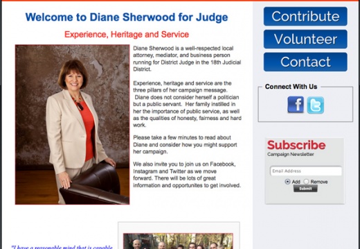 Diane Sherwood for Wichita, Kansas District Judge
