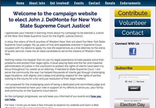 John J DelMonte for New York State Supreme Court Justice