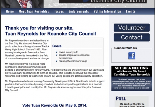 Tuan Reynolds for Roanoke City Council