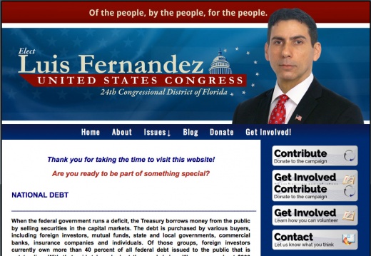 Luis Fernandez for Congress (10661 visits) Luis Fernandez for Congress
