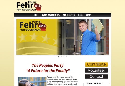 Dennis Fehr for Wisconsin Governor (7720 visits) Dennis Fehr for Wisconsin Governor