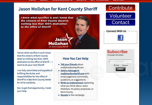 Jason Mollohan for Kent County Sheriff