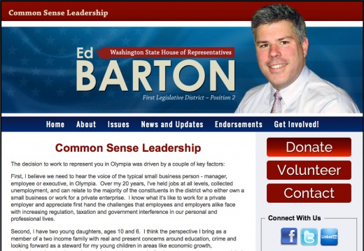 Ed Barton for Washington State House of Representatives - First Legislative District - Position 2