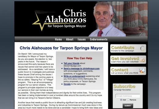 Chris Alahouzos for Mayor (21736 visits) Chris Alahouzos for Mayor