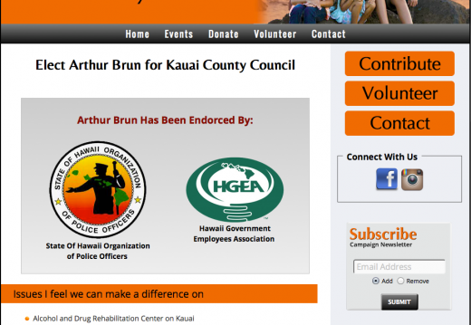 Arthur Brun for Kauai County Council