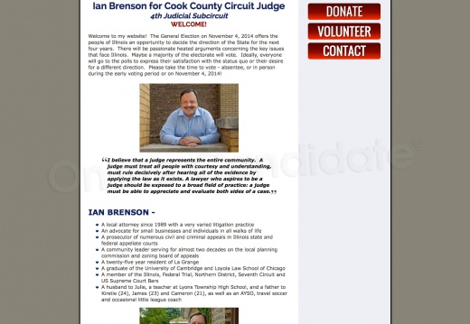 Ian Brenson for Cook County Circuit Judge 4th Judicial Subcircuit