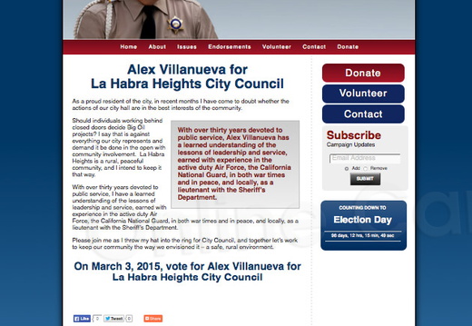 Alex Villanueva for La Habra Heights City Council