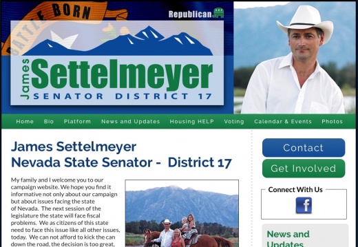 James Settelmeyer Nevada State Senator -  District 17
