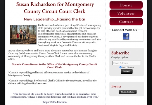  Susan Richardson for Montgomery County Circuit Court Clerk