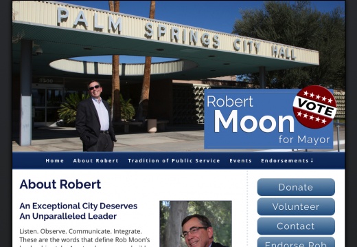 Robert Moon For Mayor of Palm Springs (27050 visits) Robert Moon For Mayor of Palm Springs