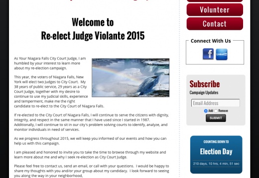 Re-elect Judge Violante - Niagara Falls City Court Judge