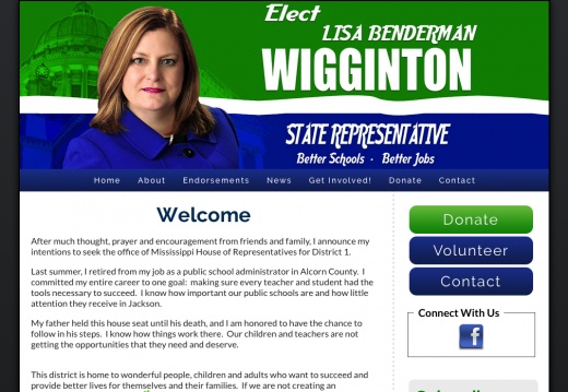Lisa Benderman Wigginton for Mississippi House of Representatives - District 1