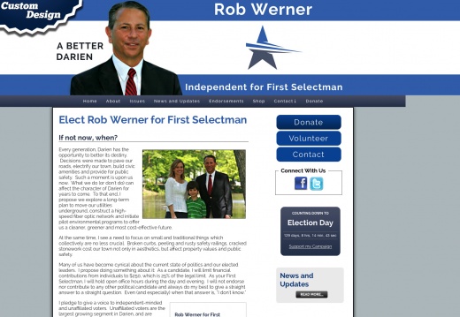 Rob Werner for First Selectman (19592 visits) Rob Werner for First Selectman