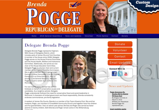 Virginia General Assembly Delegate Brenda Pogge