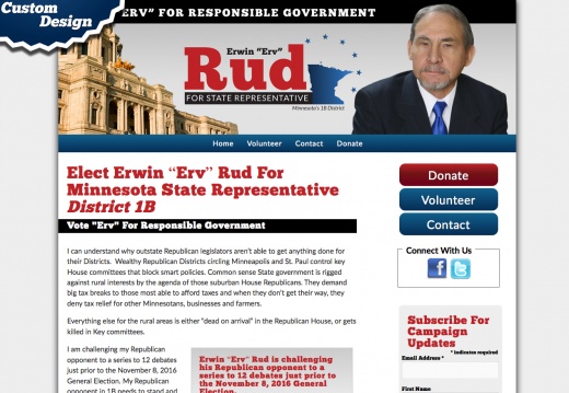 Erwin “Erv” Rud For Minnesota State Representative District 1B