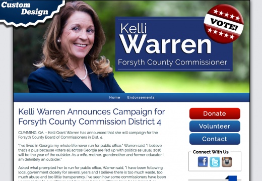 Kelli Warren Announces Campaign for Forsyth County Commission District 4